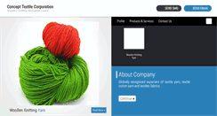 Desktop Screenshot of concepttextile.com