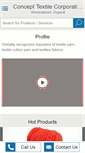 Mobile Screenshot of concepttextile.com