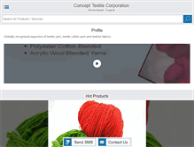 Tablet Screenshot of concepttextile.com